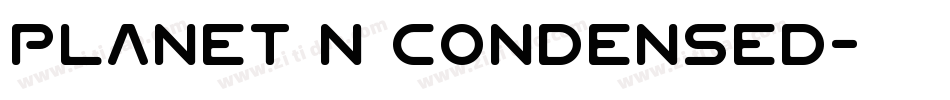 Planet N Condensed字体转换